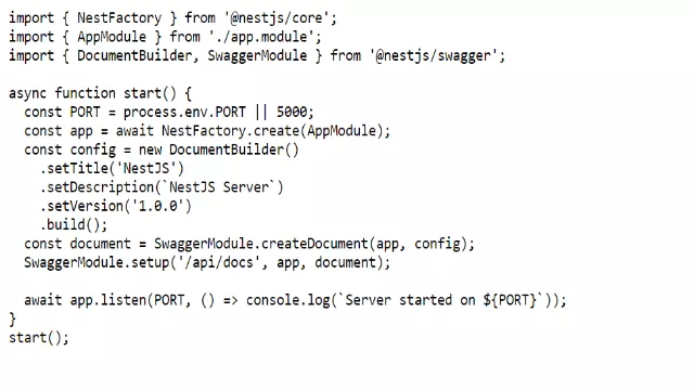 Example of Code NestJS